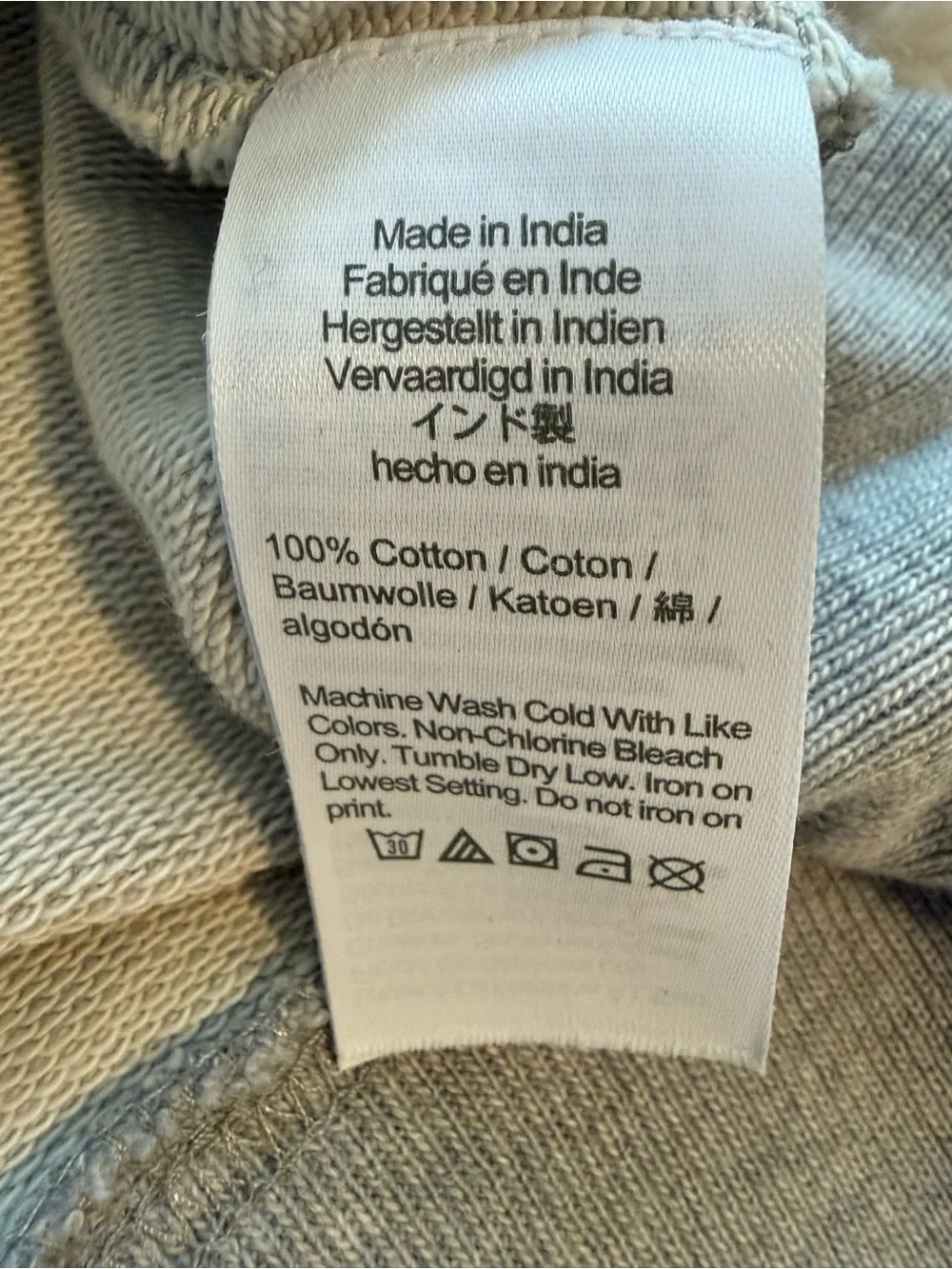 Men’s J. Crew Gray Crewneck Sweatshirt with American “Oars” Flag Graphic